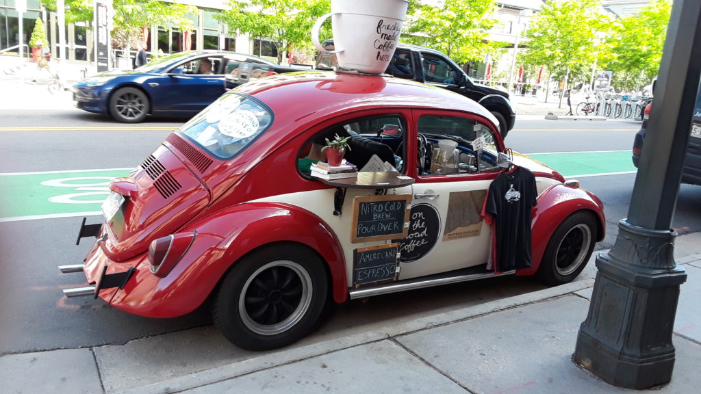 Only in Denver, VW coffee vendor