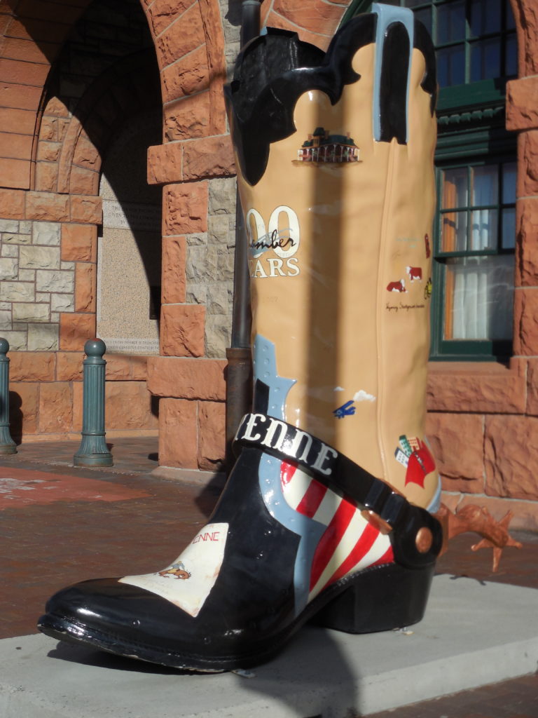 Cowboy boot #18 at Cheyenne Depot Plaza