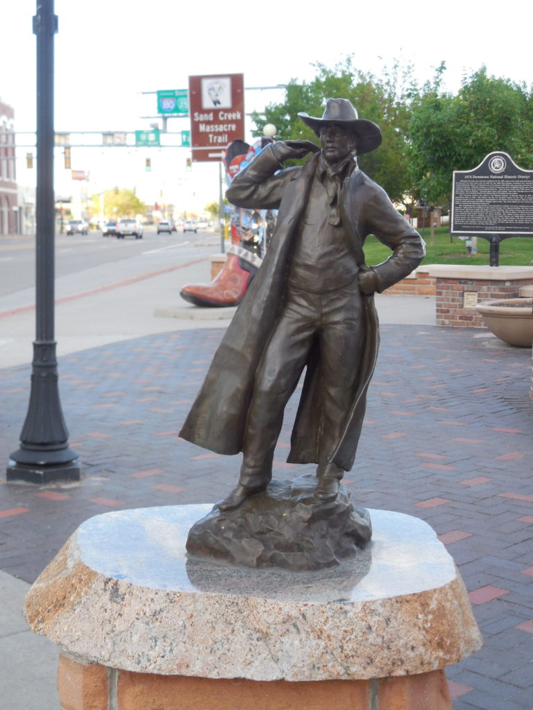 Statue of cowboy at Cheyenne Depot