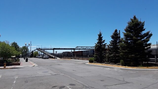 Pedestrian Railroad Bridge in Laramie Wyoming on 50plusses.com
