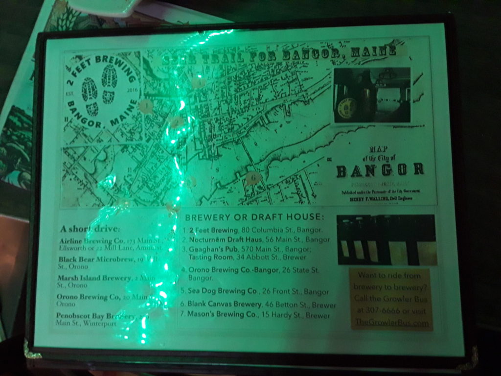 Bangor Beer Trail map