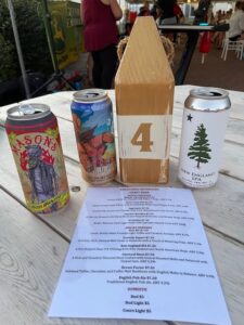 Maine craft beer selection at Lucerne Inn