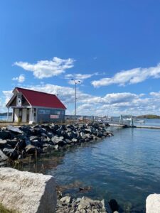 Dock in Lubec, Maine for boat tours and ferry