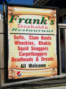 Frank's Restaurant sign