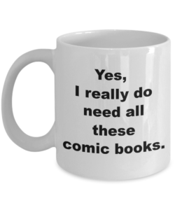 Comic book collector mug