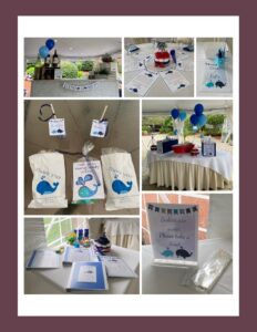 Baby Shower Decorations made from printable designs on Etsy