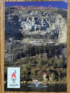 Postcard of Stone Mountain carving