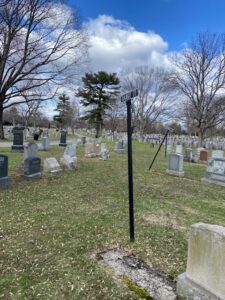 Cambridge Cemetery section marker