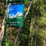 Cobscook Shores Trail Sign Lubec Maine