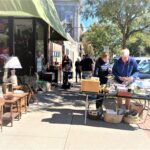 Sidewalk Sale of vintage treasures in Greenfield, Mass.