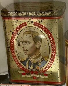 British King George VI tobacco tin