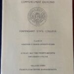1973 Framingham State College Graduation program