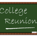 College Reunion chalkboard sign