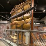 Display of handmade kayaks at Alaska State Museum, Juneau Alaska